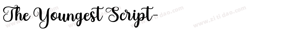 The Youngest Script字体转换